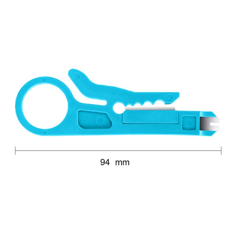 BUSHIBU Mini Wire Stripper, 6 Pcs Network Wire Stripper Punch Down Cutter for Network Wire Cable, RJ45/Cat5/CAT-6 Data Cable, Telephone Cable and Computer UTP Cable - Image 2